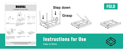 Puzzle Table 1500PC: Mobile & Adjustable