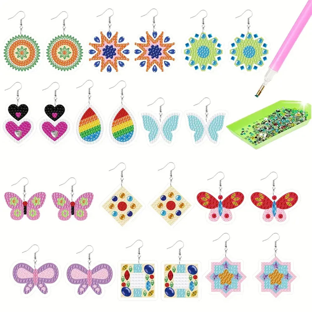 DIY Diamond Glitter Earring Kit 