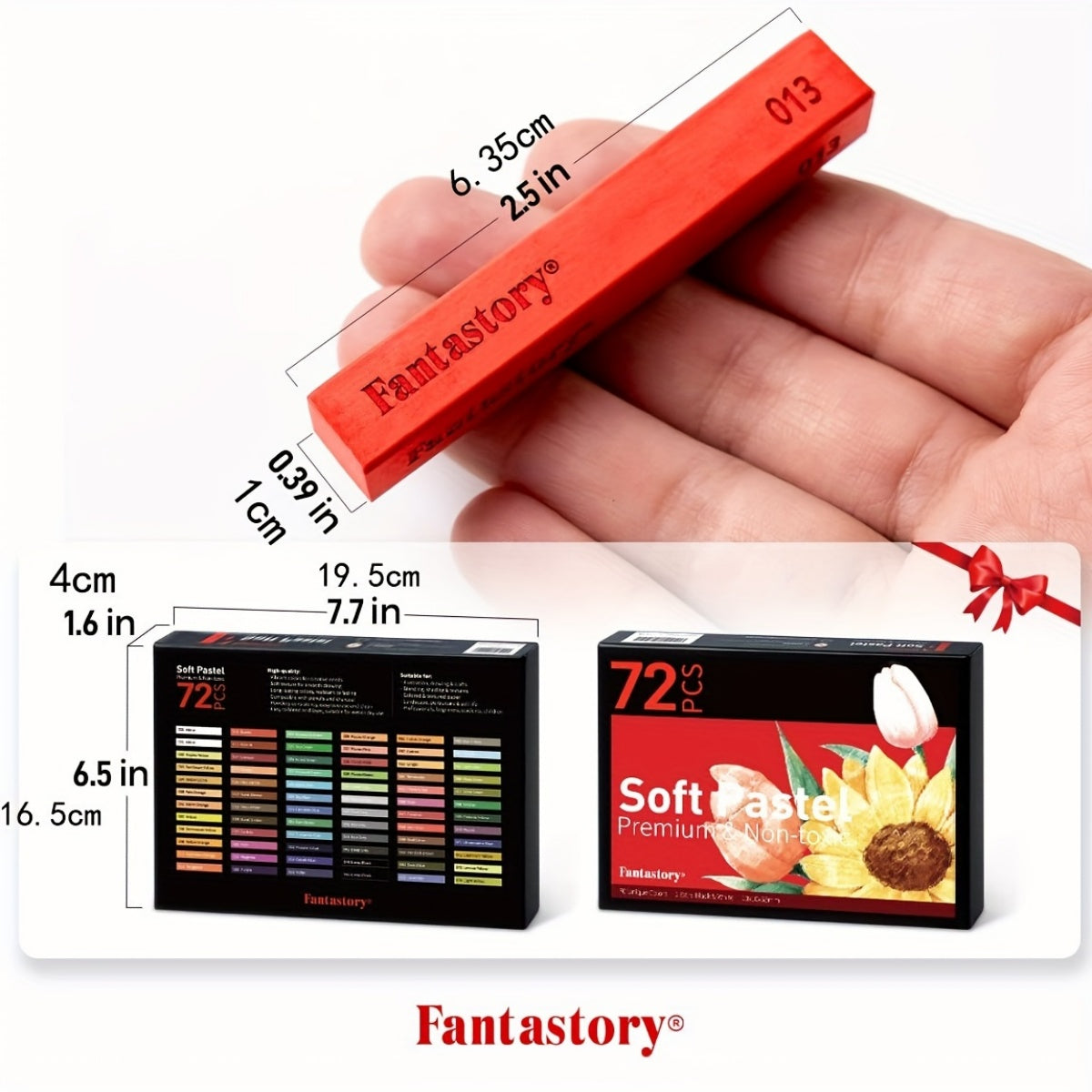 72 Colors Soft Chalk Pastels Set - Non-Toxic for Artists