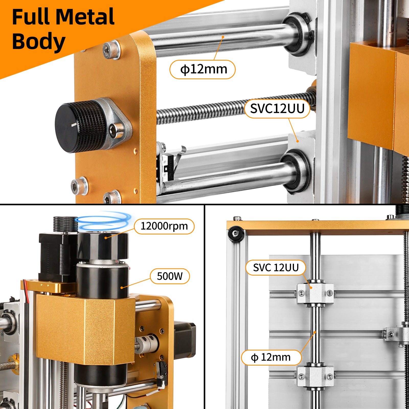 CNC3018pro 500W All-Metal Router: Precision & Power Combined