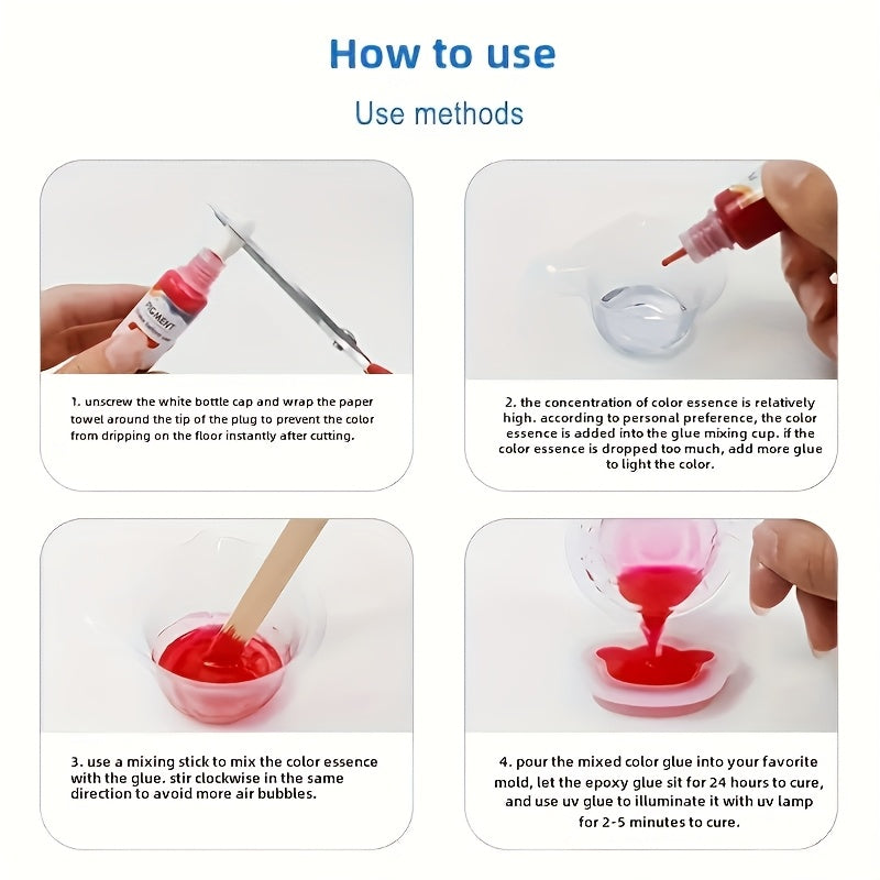 30-Color Epoxy Resin Glue Kit