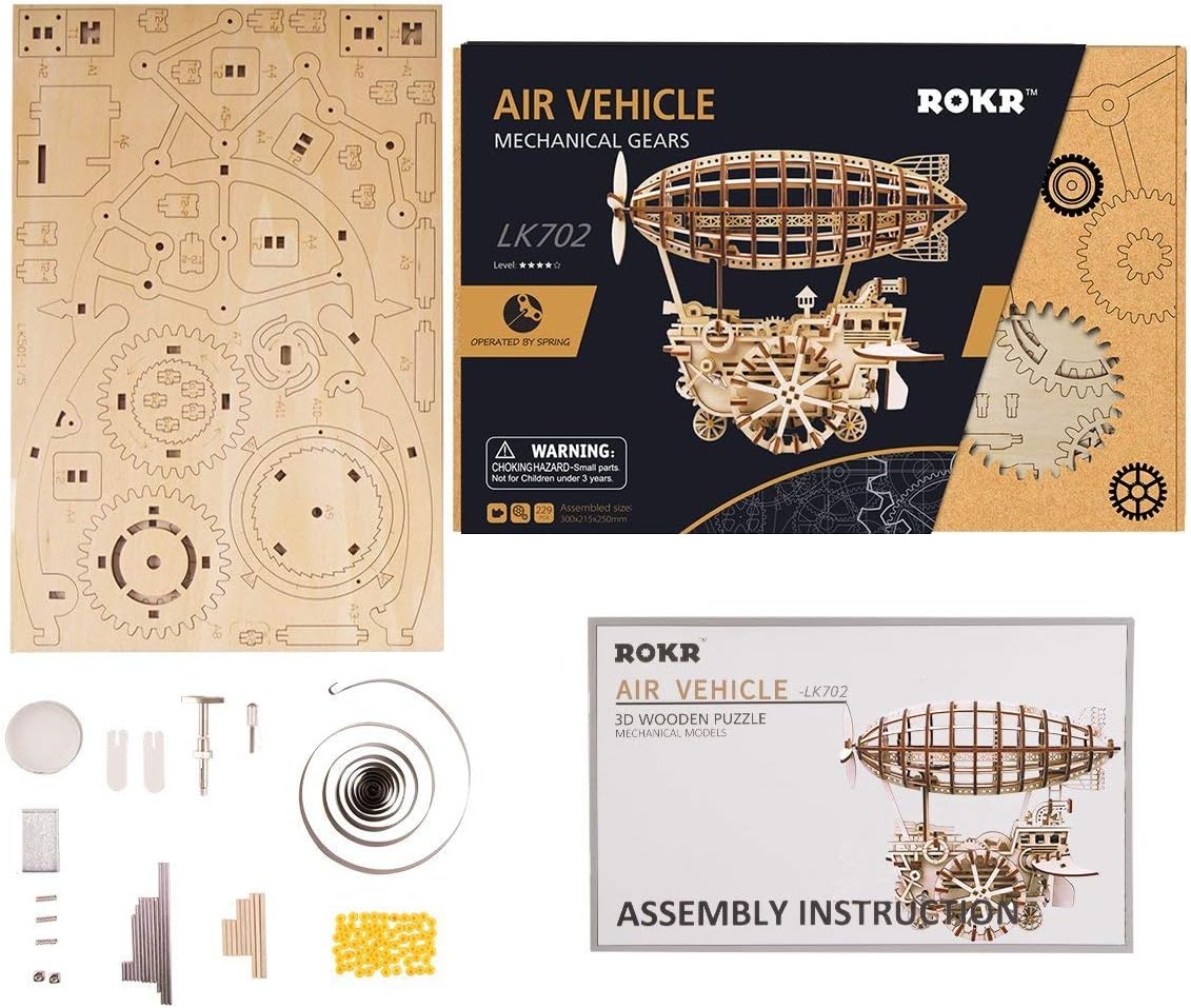 3D Wooden Puzzle Locomotive