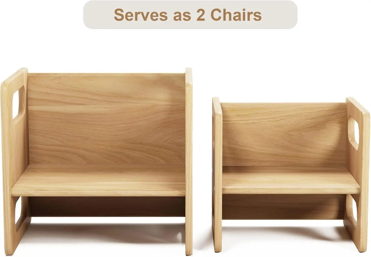 Montessori Weaning Table & Chair Set - Real Hardwood, Safe Design