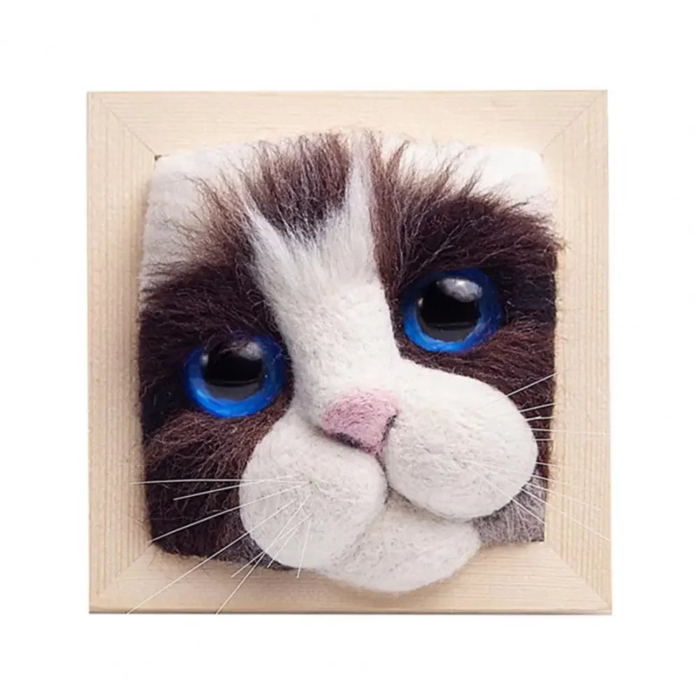 Adorable Cat Wool Felting Kit