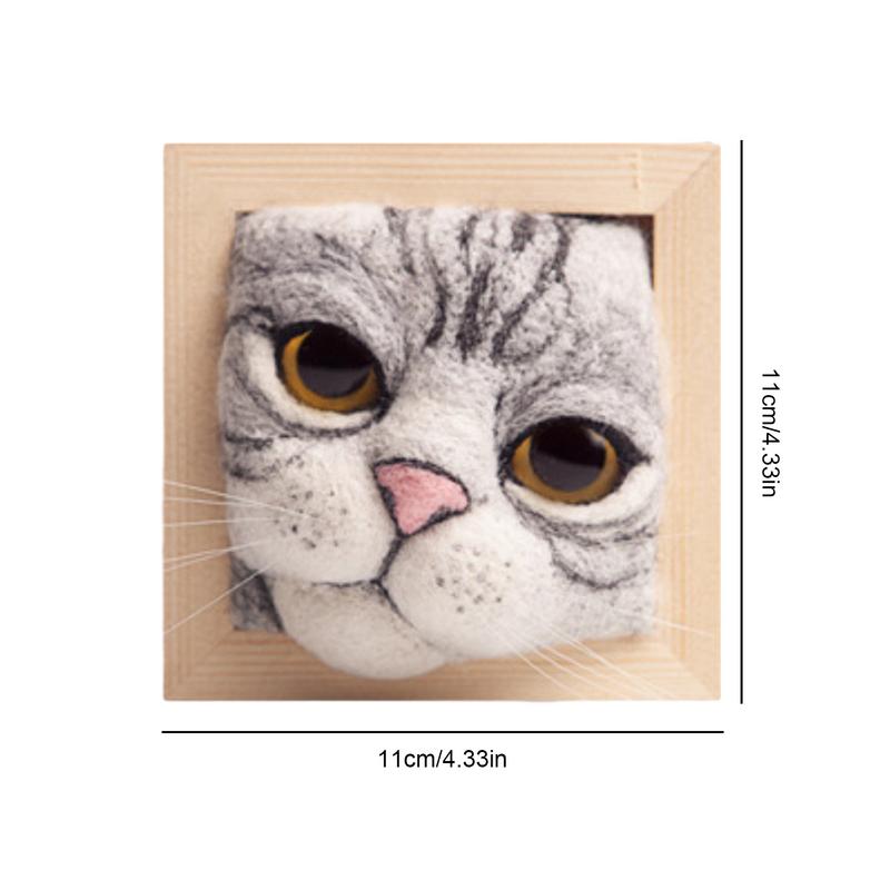 Adorable Cat Wool Felting Kit