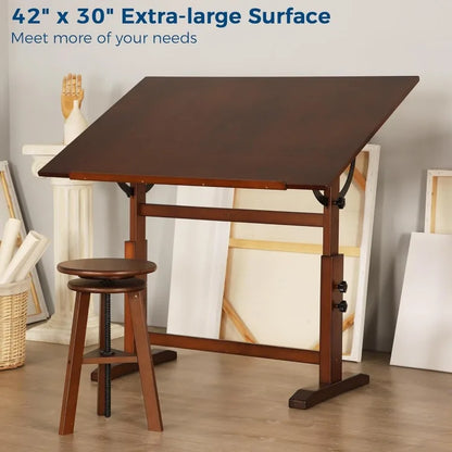 Artist Drafting Table 30x42: Adjustable Height & Angle