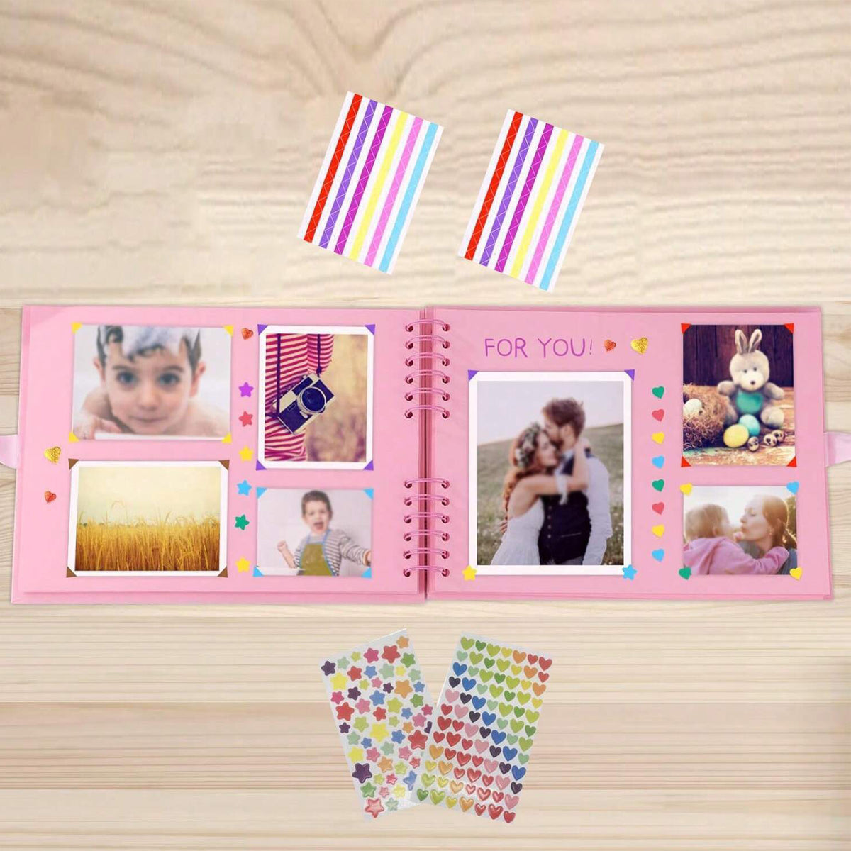 Colored Scrapbooking Album: Visual Diary