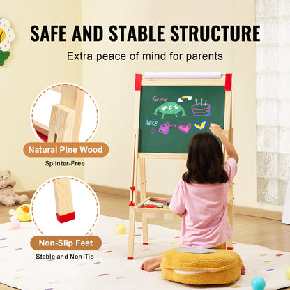 Magnetic Kids Art Easel - Double-Sided Creativity & Learning