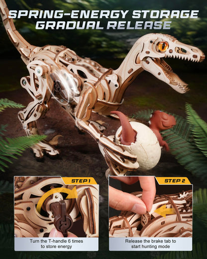 Velociraptor 3D Wooden Puzzle