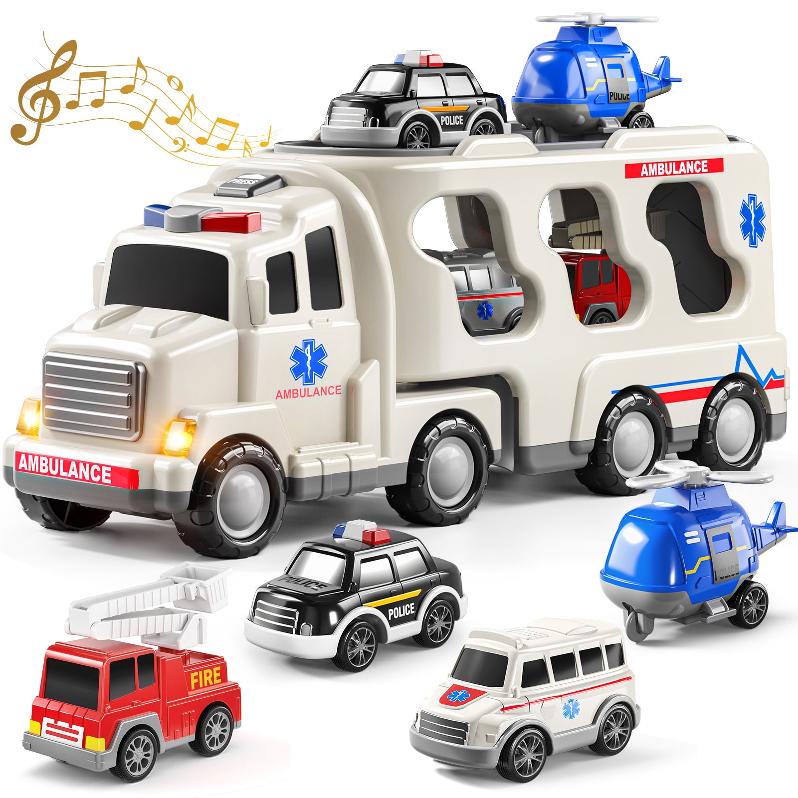 Ambulance 5-in-1 Truck Toys 