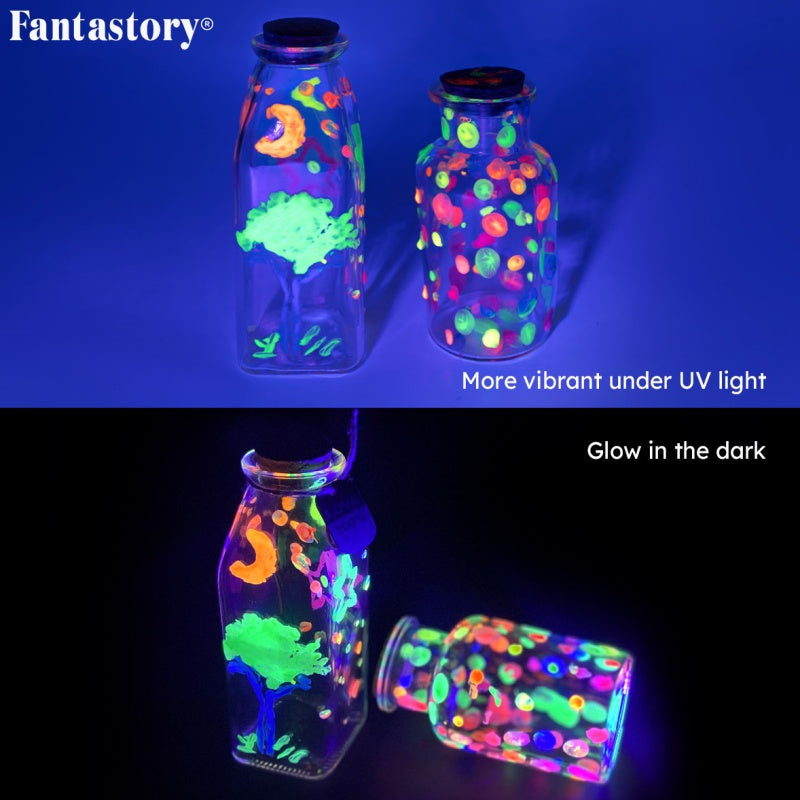 Glow in the Dark Acrylic Paint Set
