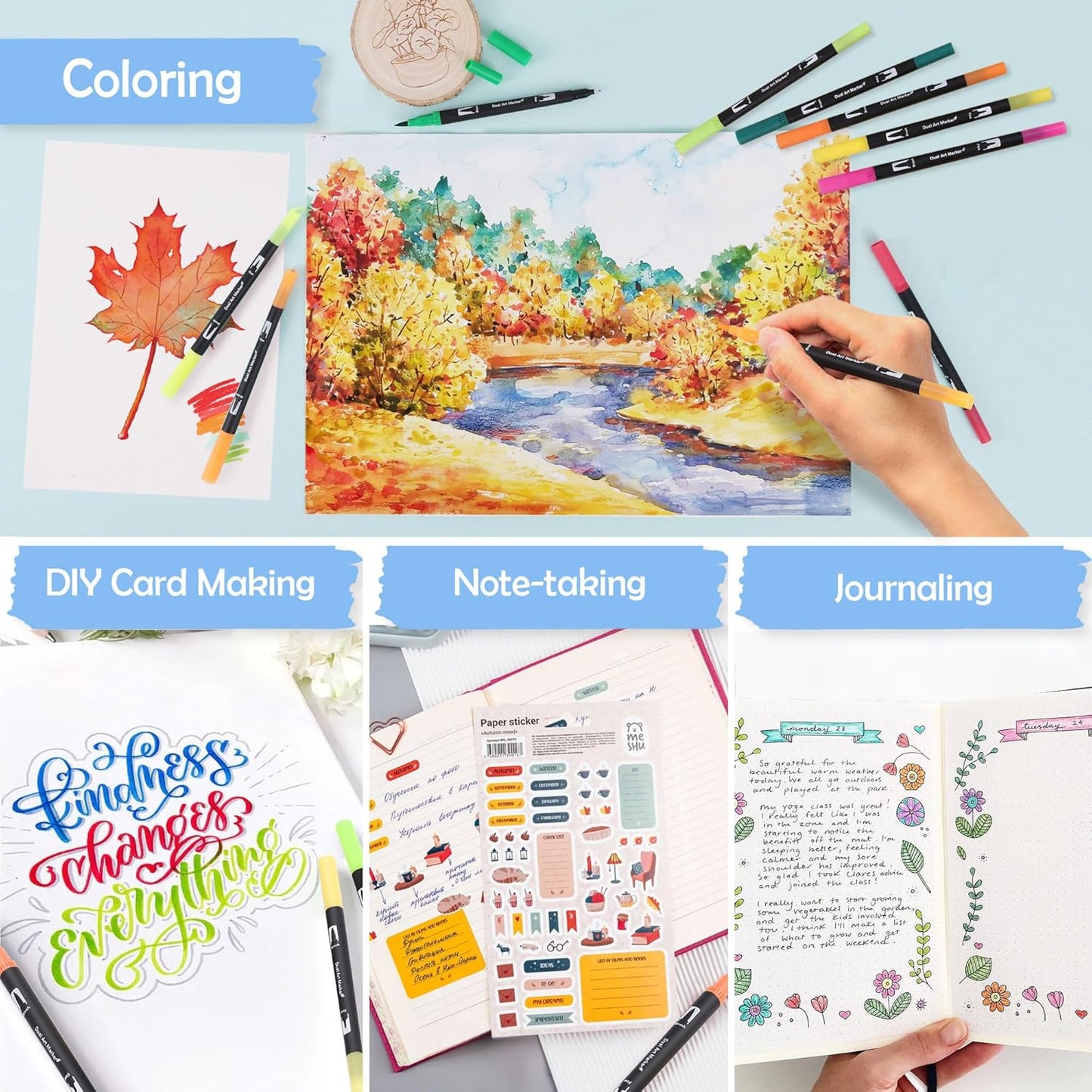 Dual Tip Art Markers Set