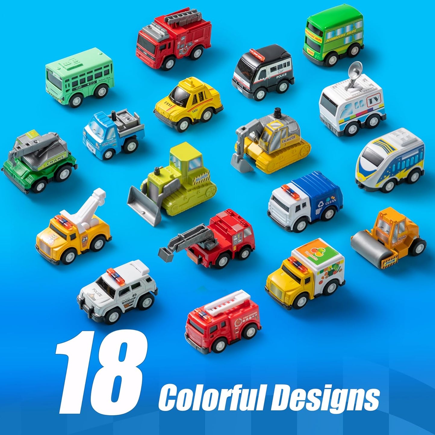 Friction-Powered City Cars & Trucks Set