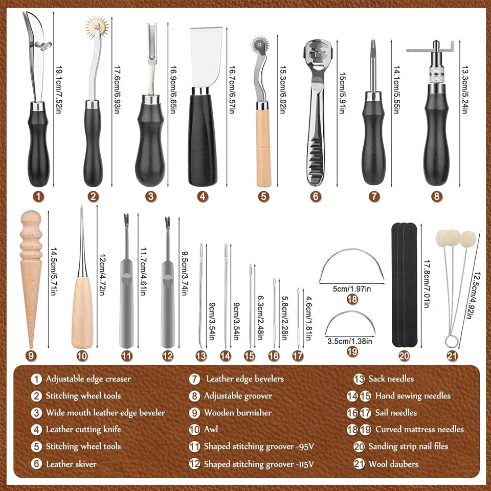 Leather Craft Tools Kit