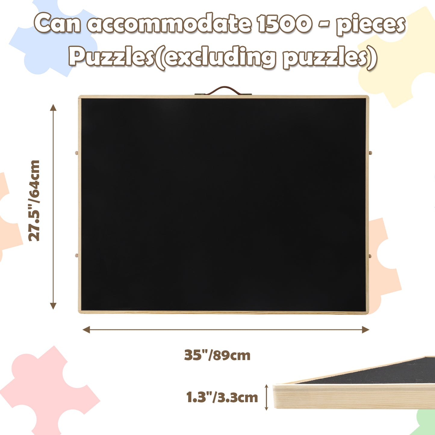 Puzzle Table 1500 Pieces: Rotating Board with Storage