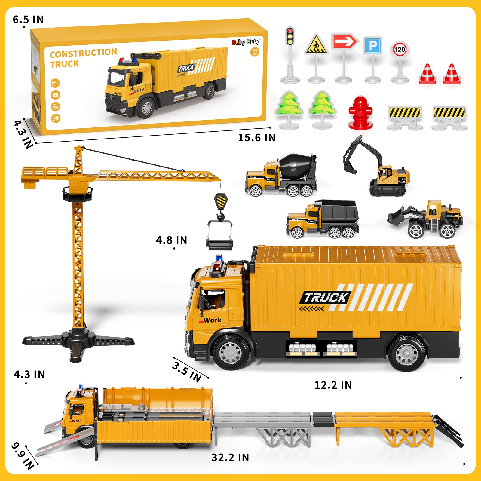 Carrier Truck Toy Set