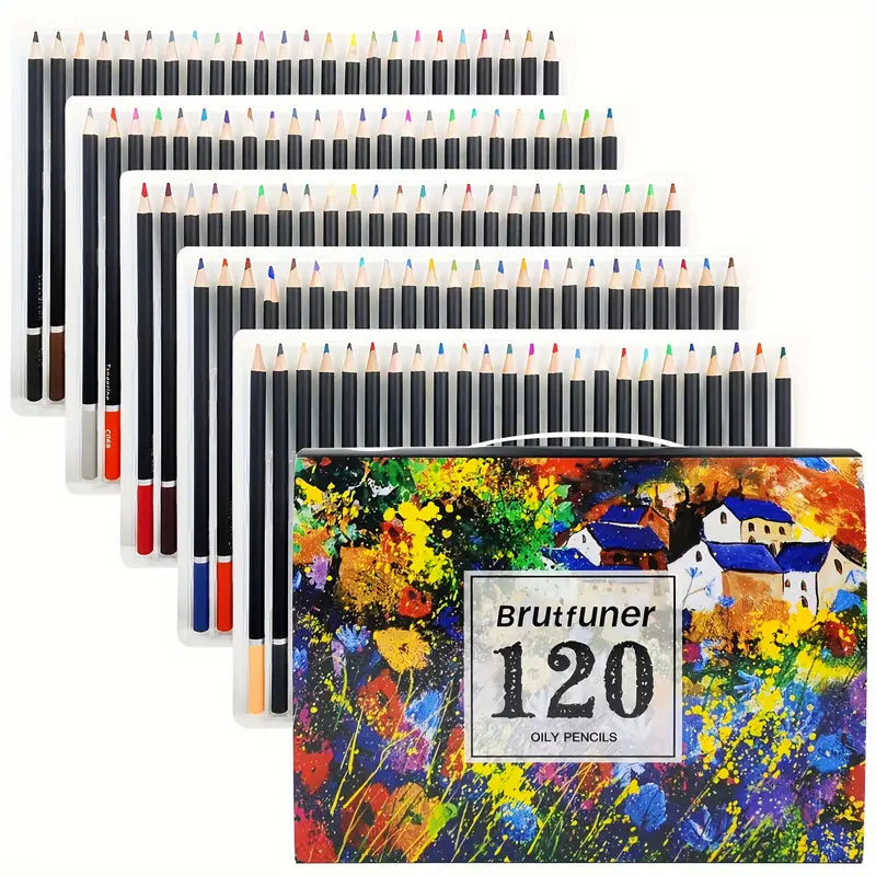 Premium Colored Pencils - 120 Vibrant Artist Soft Core Set