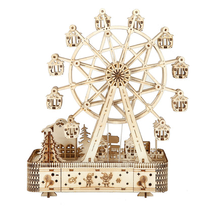 3D Wooden Ferris Wheel Puzzle Kit