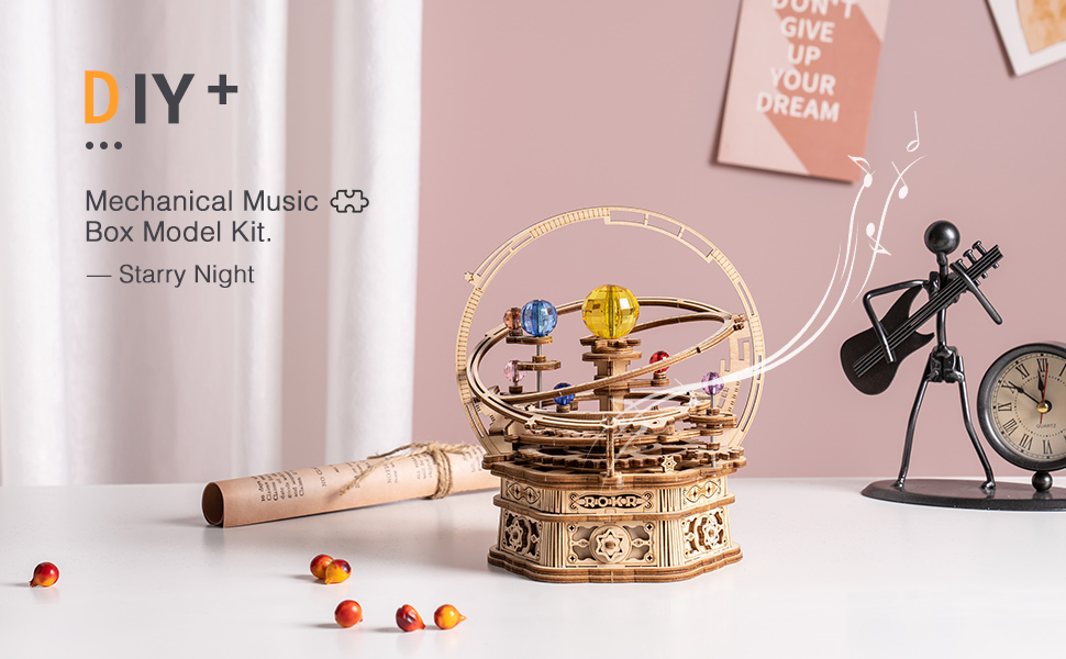 3D Puzzle DIY Starry Night Music Box