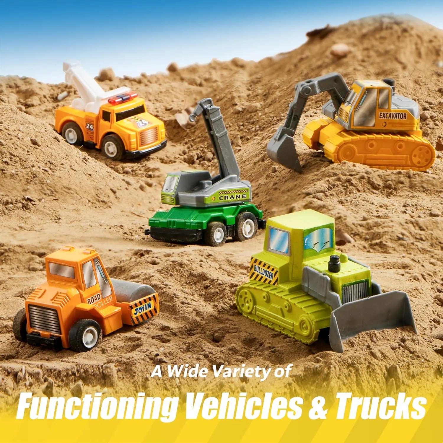 Friction-Powered City Cars & Trucks Set