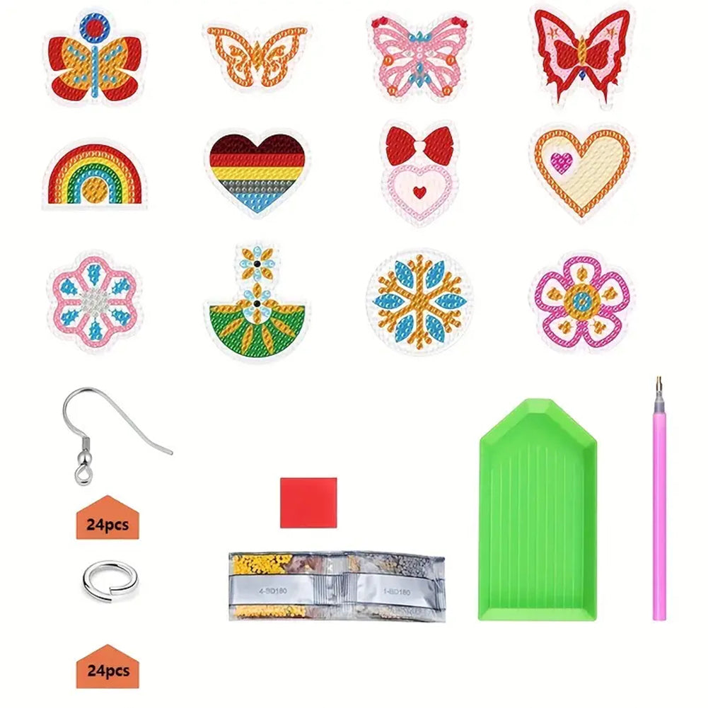 DIY Diamond Glitter Earring Kit 