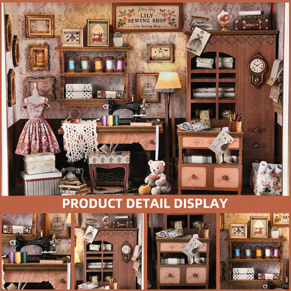 Tailor's Shop DIY Dollhouse Kit