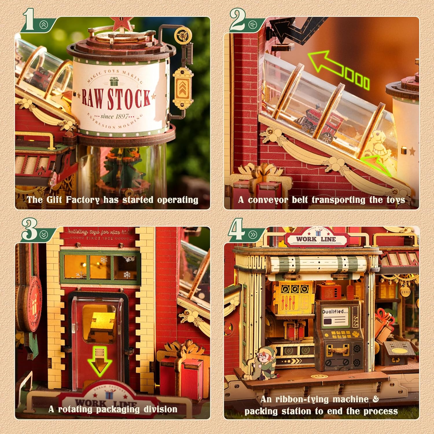 3D Wooden Puzzle Music Box 