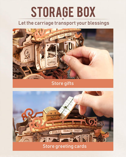 3D Wooden Stagecoach Puzzle