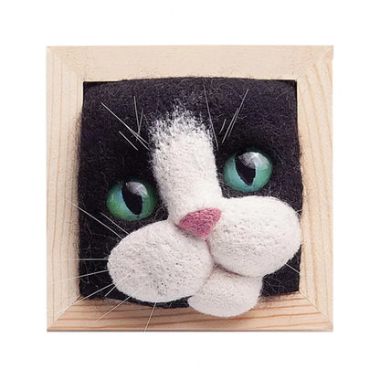 Adorable Cat Wool Felting Kit