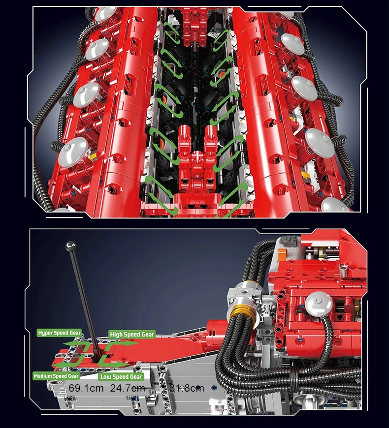 Engine Building Blocks Toy 