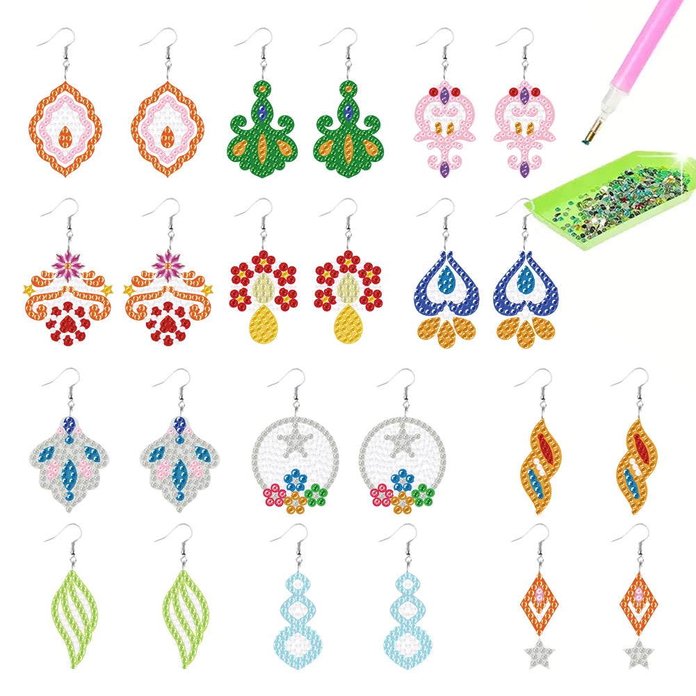 DIY Diamond Glitter Earring Kit 