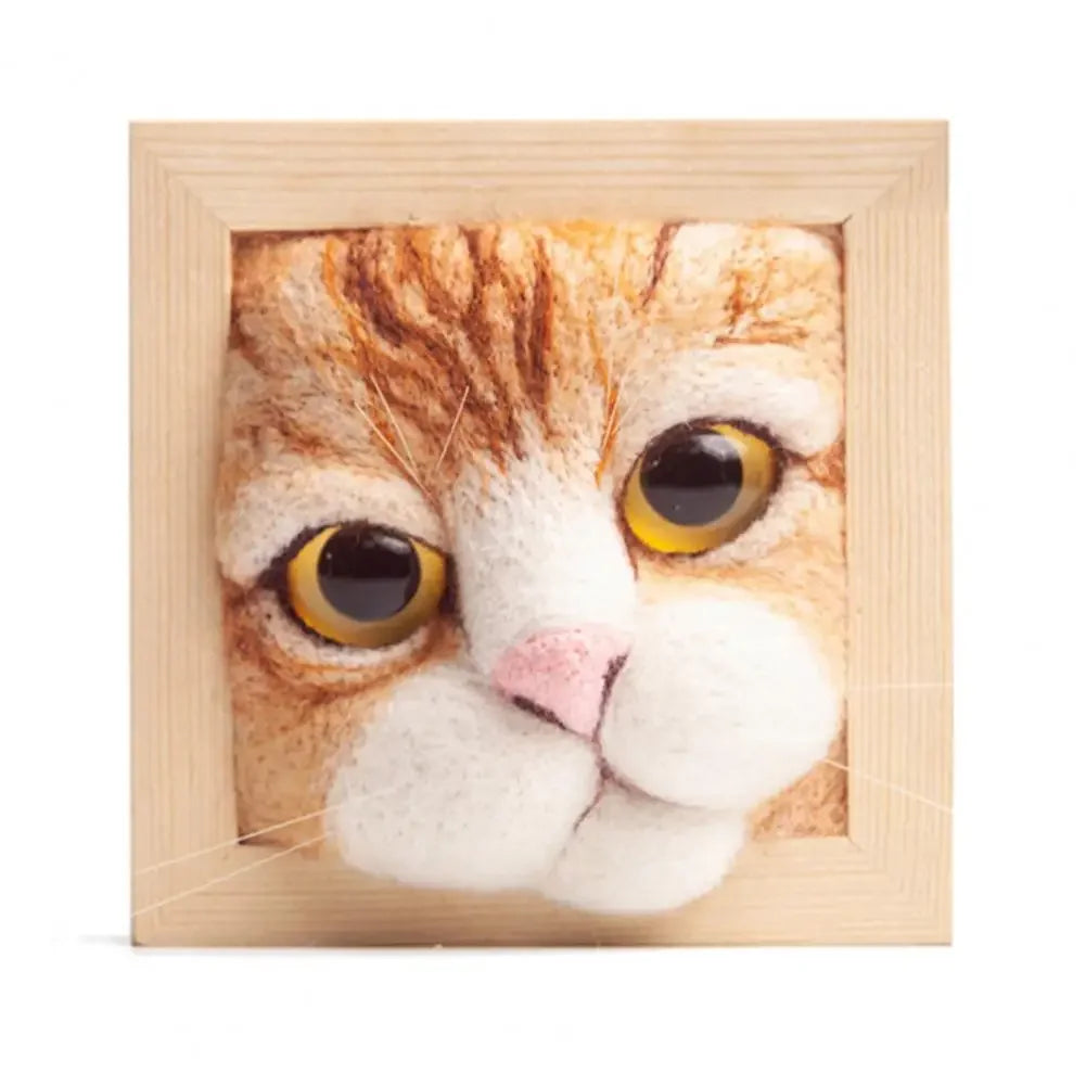 Adorable Cat Wool Felting Kit