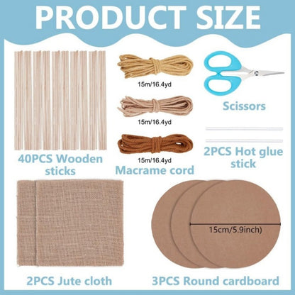 Macrame Basket Weaving Kit 