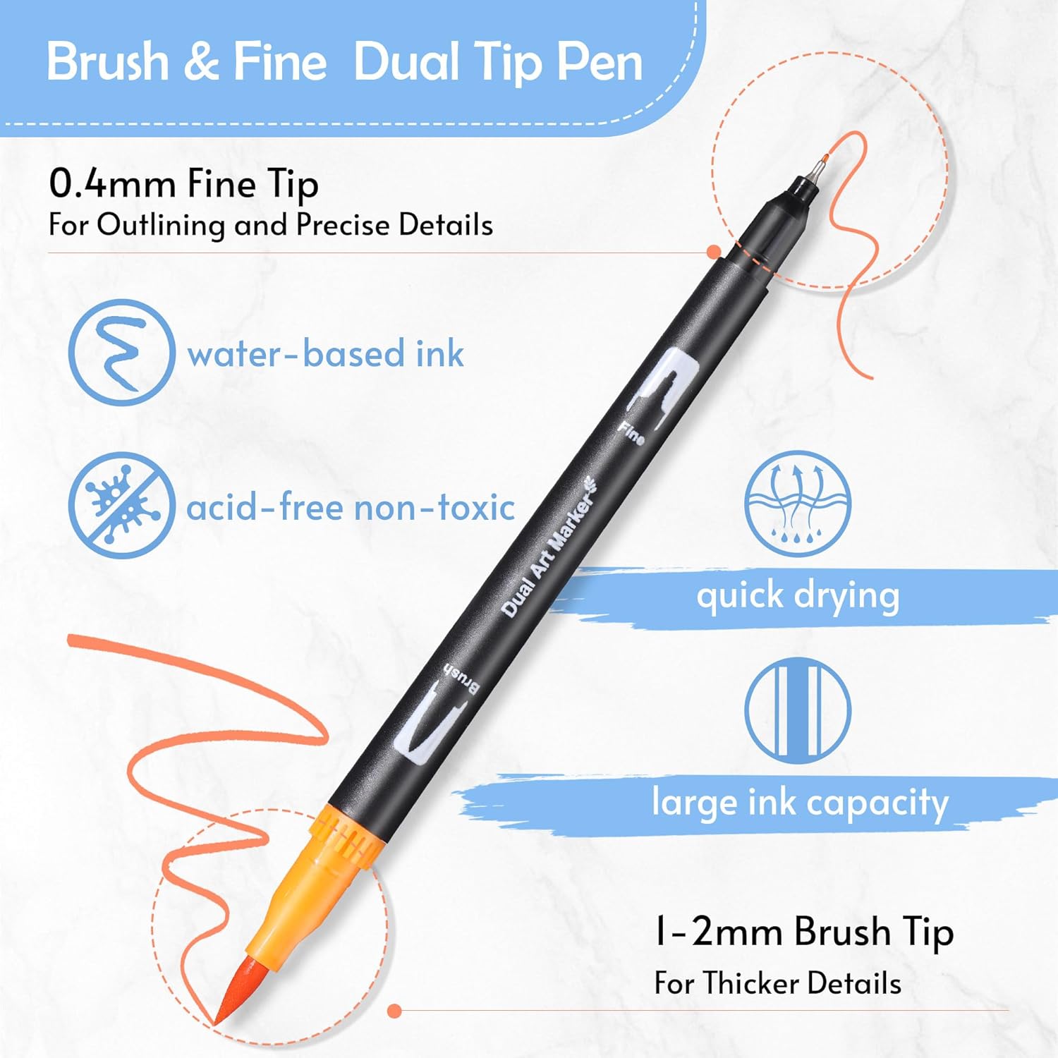 Dual Tip Art Markers Set