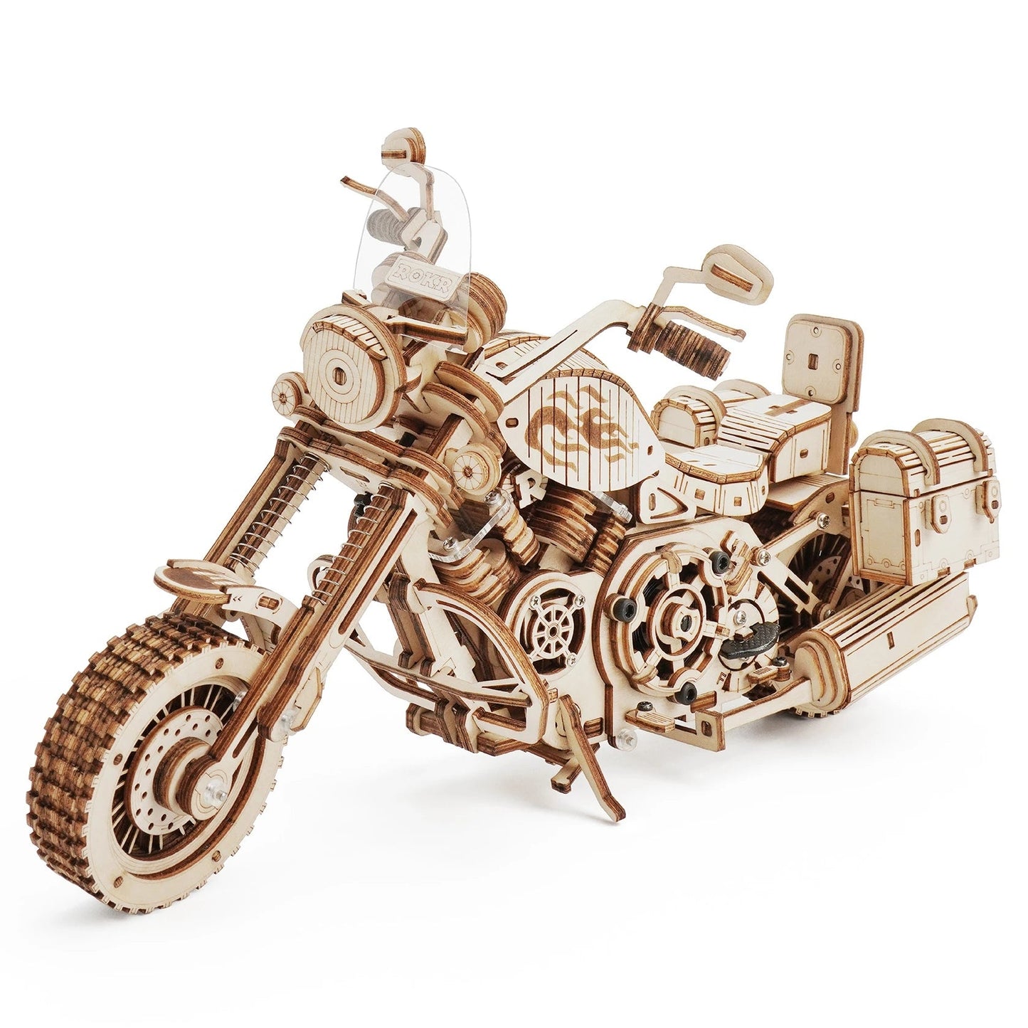 Wooden Motorcycle Model Kit