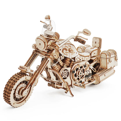Wooden Motorcycle Model Kit