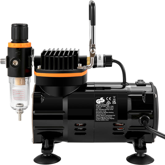 Airbrush Kit 120W Dual-Action: Create Artwork & DIY Painting Creativity