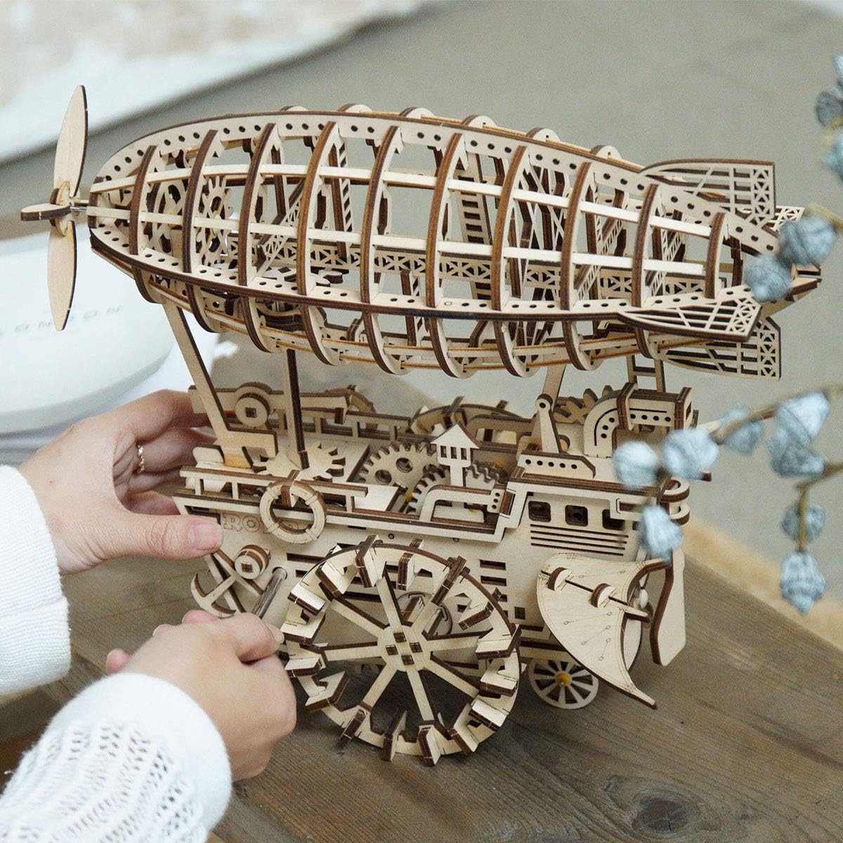 3D Wooden Puzzle Locomotive