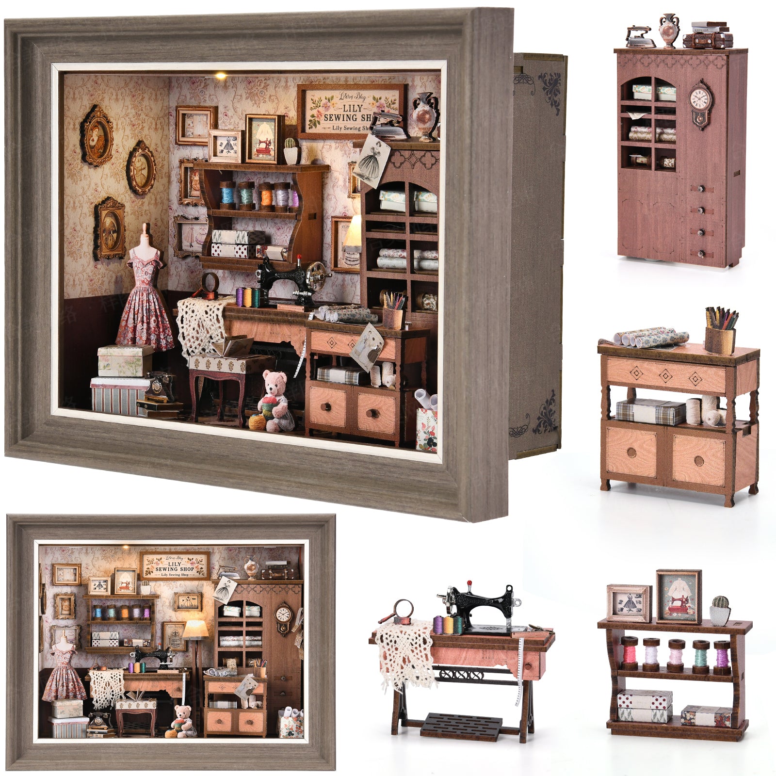 Tailor's Shop DIY Dollhouse Kit