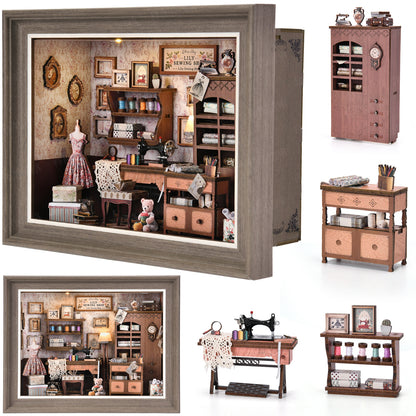 Tailor's Shop DIY Dollhouse Kit