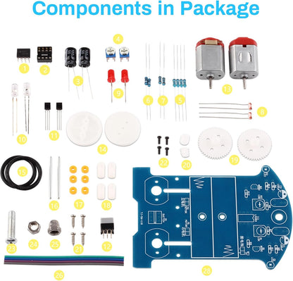 Soldering Kit: DIY Smart Car Robot for Beginners