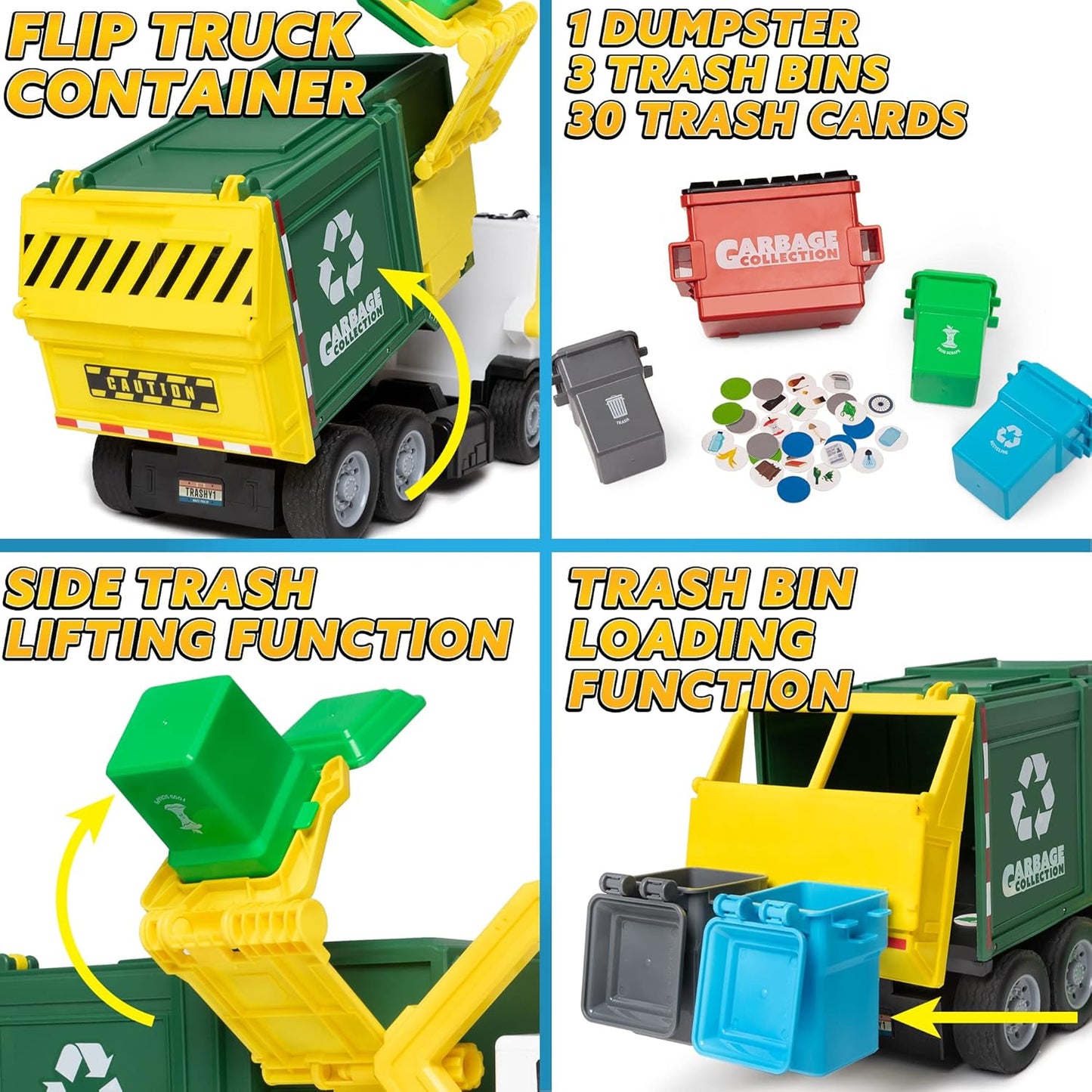 Garbage Truck Toy Set