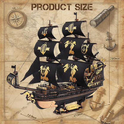 Wooden Ship Puzzle