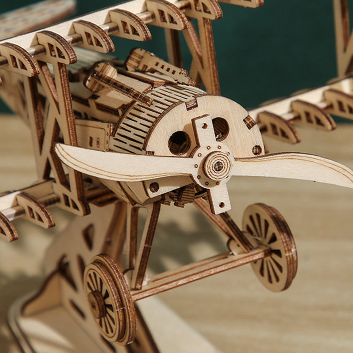 3D Wooden Puzzle Bi-Plane