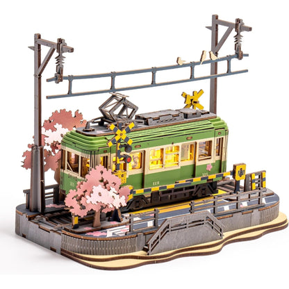 Wooden Sakura Tram 3D Puzzle