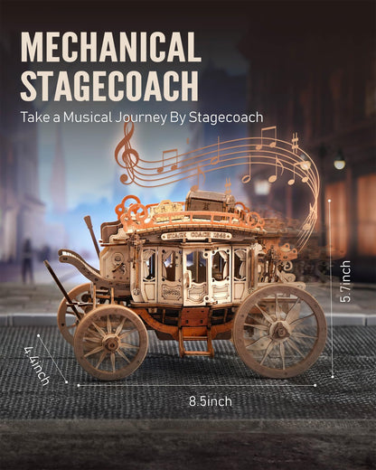 3D Wooden Stagecoach Puzzle