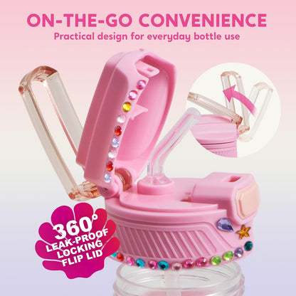 Mermaid DIY Water Bottle Kit - Gem Painting Crafts for Girls