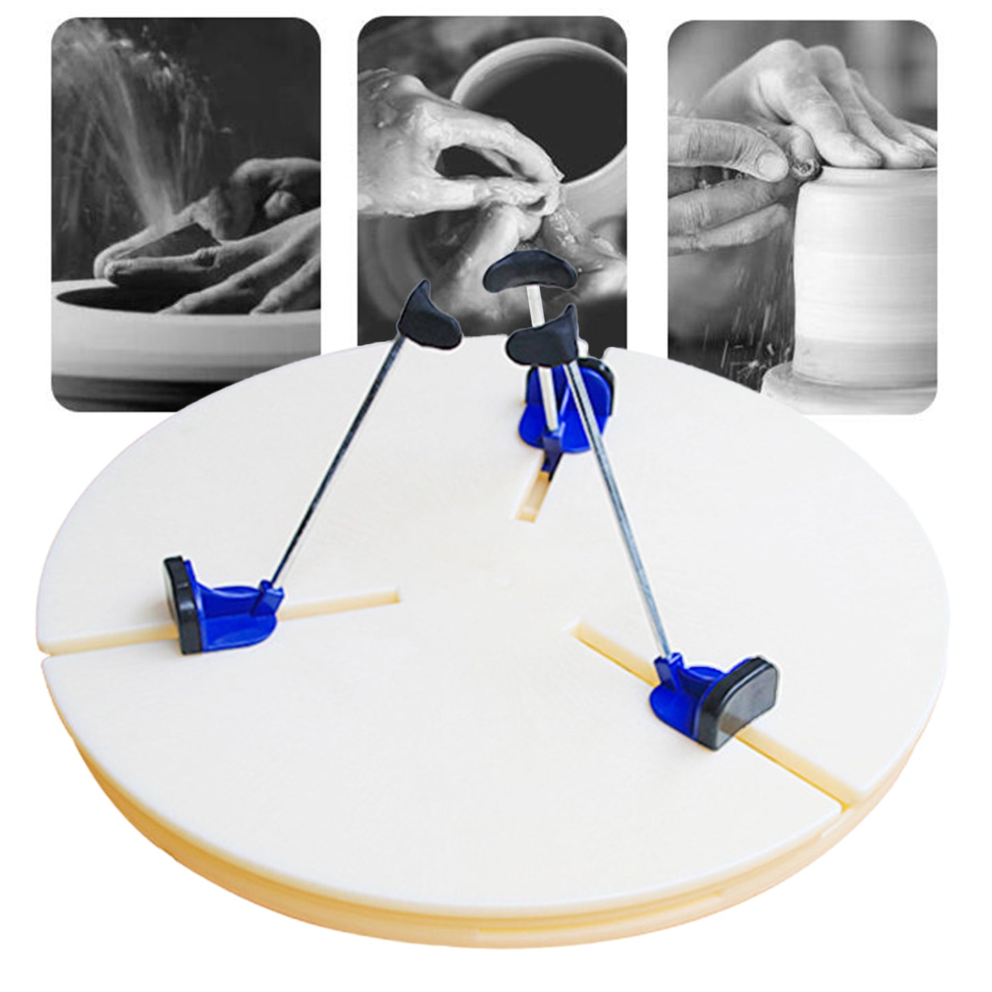 Pottery Turntable Clamp - Precise Ceramic Trimming Tool