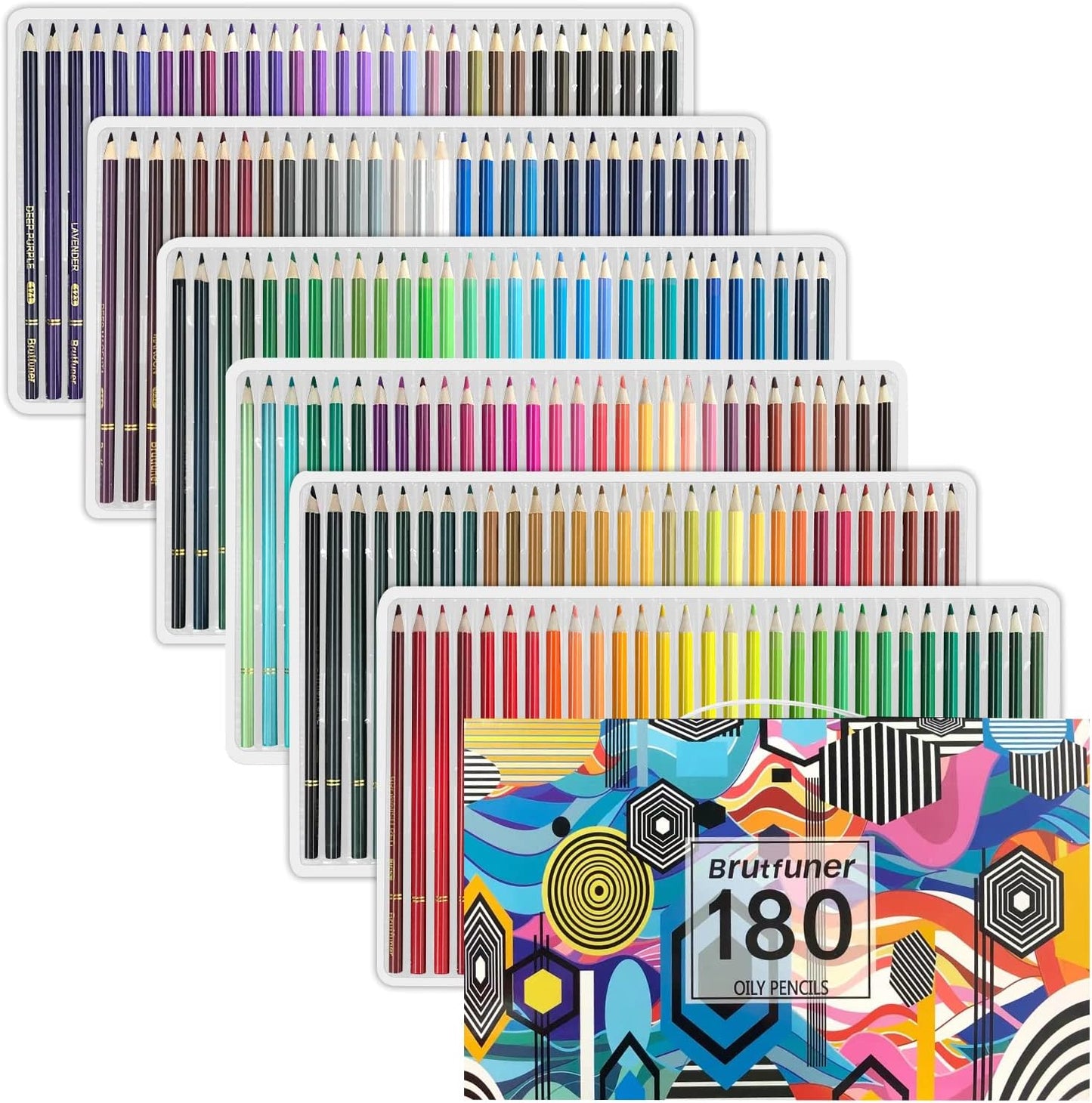 180 Colored Pencil Set - Professional Artist Drawing Tools