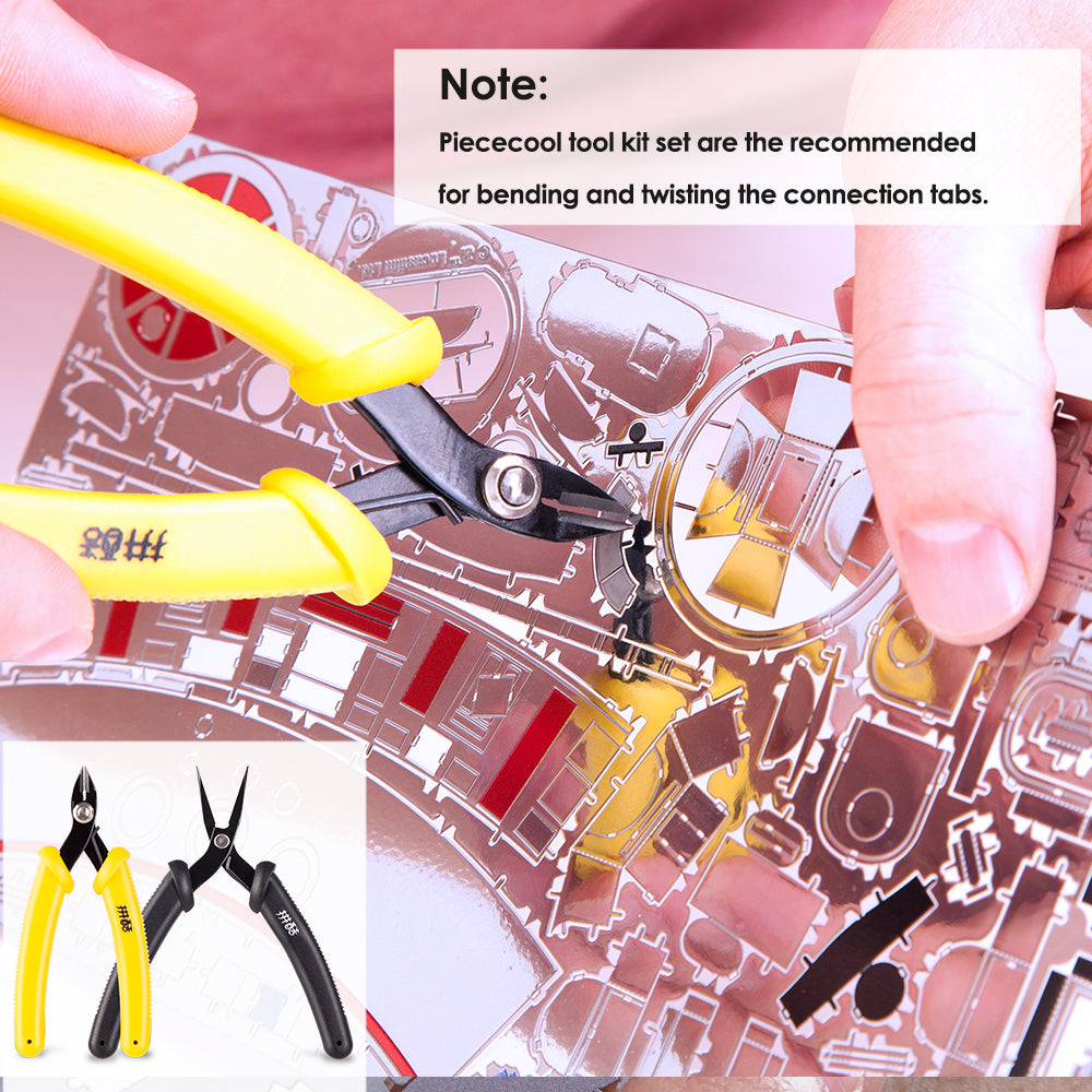 Piececool 3D Metal Model Tool Set: Clipper & Needle Nose Pliers
